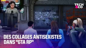 Des collages antisexistes dans GTA RP pour alerter sur le cyberharcèlement dans les jeux vidéo