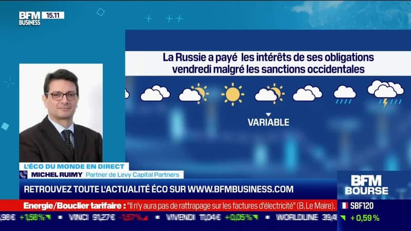 Michel Ruimy (Levy Capital Partners) :La Russie a payé les intérêts de ses obligations vendredi malgé les sanctions occidentales - 30/05