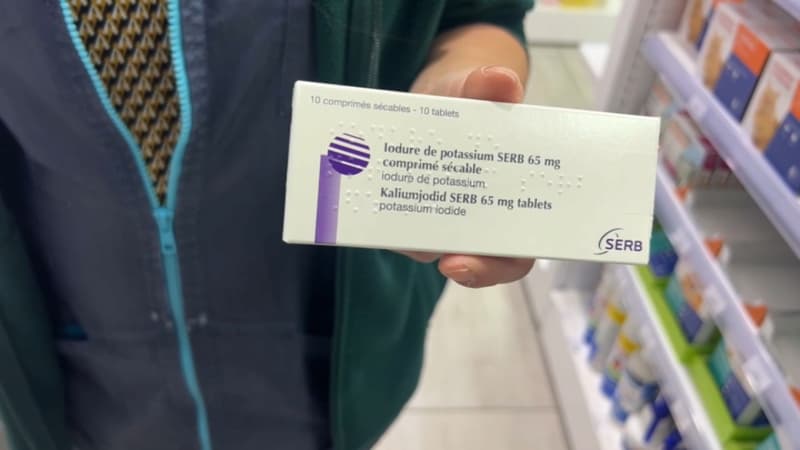 Des comprimés d'iode dans une pharmacie