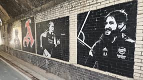 Nicolas Jover, adjoint de Mikel Arteta à Arsenal, figure sur la fresque près de l'Emirates Stadium