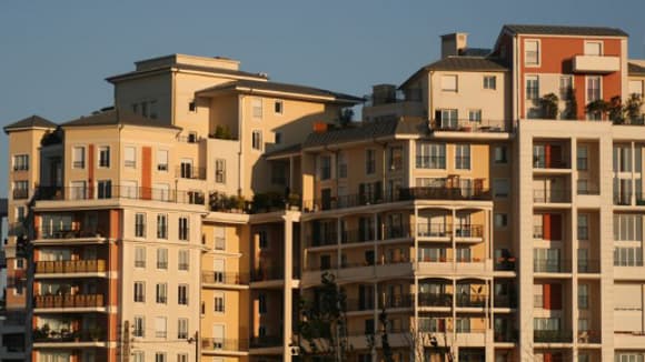 Immeubles d'habitation à Nanterre, le 15 décembre 2007.
