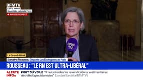Pour Sandrine Rousseau, députée Les Écologistes de Paris, le RN est "ultra-libéral"