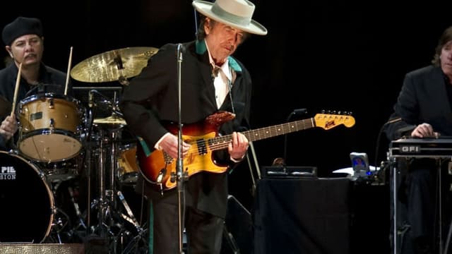 Bob Dylan lors d'un concert à Shanghai en 2011.