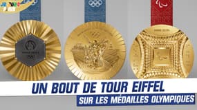 JO Paris 2024: Un bout de Tour Eiffel sur les médailles olympiques