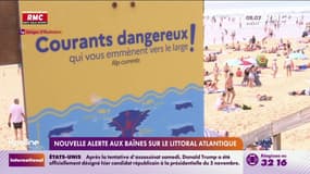 Nouvelle alerte aux baïnes sur le littoral atlantique