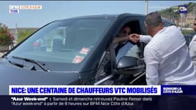Nice: une centaine de chauffeurs VTC mobilisés