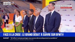 Face à la crise: la photo des six personnalités politiques avant le grand débat