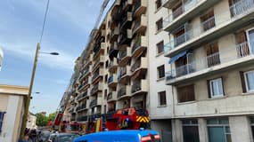 Interventions des marins-pompiers de Marseille au Canet  pour un incendie, le 4 juin 2022