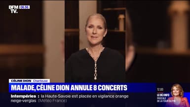 Céline Dion: la chanteuse annule une partie de sa tournée car elle souffre du "syndrome de l'homme raide"