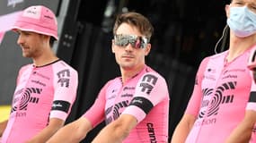 Le coureur italien Alberto Bettiol avant la 6e étape du Tour de France le 6 juillet 2023