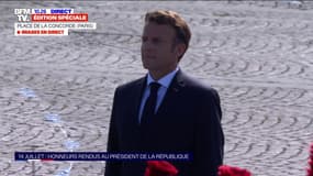 Défilé du 14-Juillet: honneurs rendus au président de la République