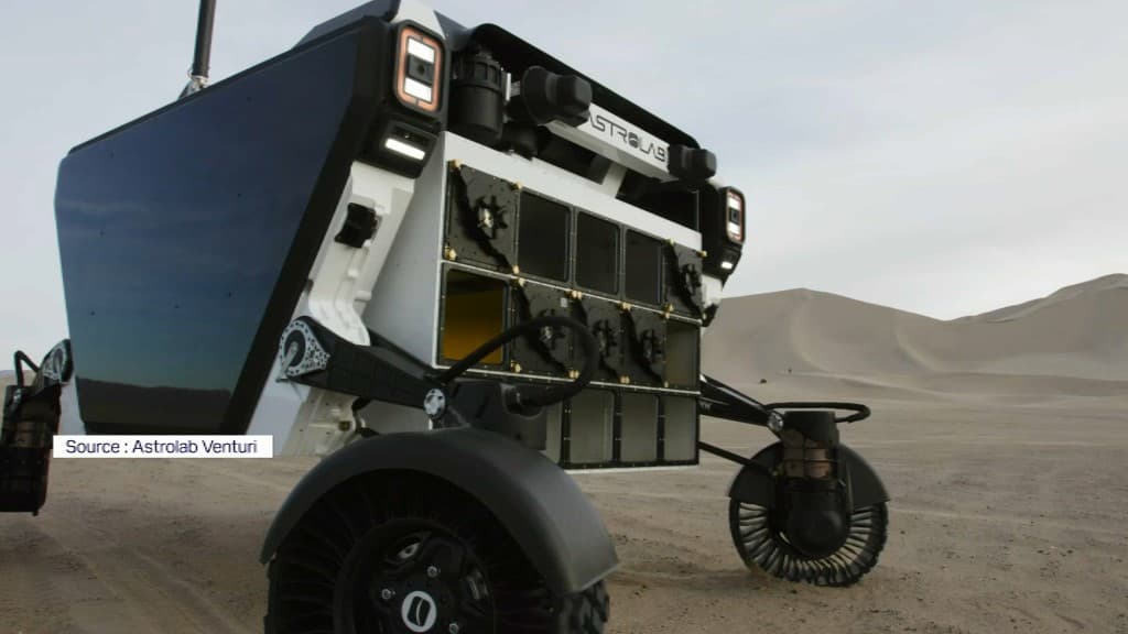De Monaco-rover werd in 2026 met SpaceX naar de maan gestuurd