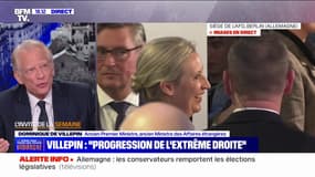 Résultat record de l'extrême droite aux législatives en Allemagne: "C'est la confirmation de ce qui était attendu", réagit Dominique de Villepin