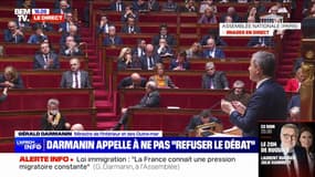 Gérald Darmanin, ministre de l'Intérieur, sur la loi immigration: "Le gouvernement est disposé à étudier minutieusement les 2.600 amendements"