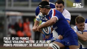 Italie 10-50 France : "Nous voulions mettre le plus de points possibles", se réjouit Cretin