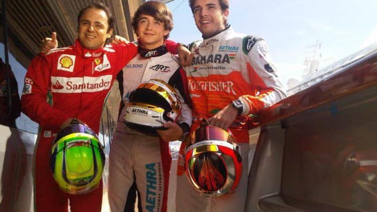 Felipe Massa, Charles Leclerc et Jules Bianchi