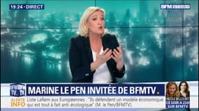 Marine Le Pen assure vouloir faire "le maximum" pour limiter "les inconvénients de l'euro"