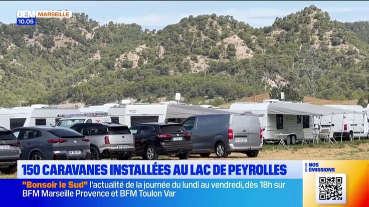 150 caravanes installées au lac de Peyrolles 