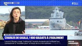 Porte-avions Charles de Gaulle: 1900 soldats à l'isolement 