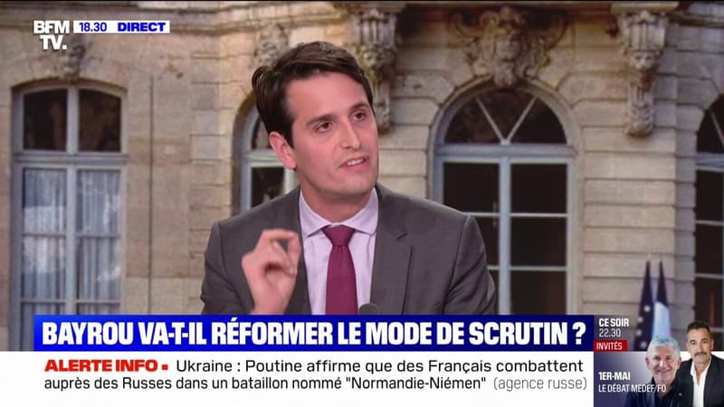 Législatives: Gaëtan Dussausaye (RN) affirme que la non mise en place de la proportionnelle 