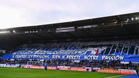 Un superbe tifo des supporters de Strasbourg en L1