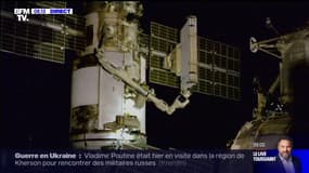 Les images en direct de deux cosmonautes en intervention à l'extérieur de l'ISS