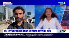 Paris: le T9 déraille dans un choc avec un bus