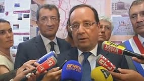 Le chef de l'Etat François Hollande en déplacement à Auch