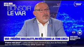 Législatives dans le Var: Frédéric Boccaletti, député RN réélu, assure que son parti réalisera le "grand chelem" dans le département lors des prochaines élections