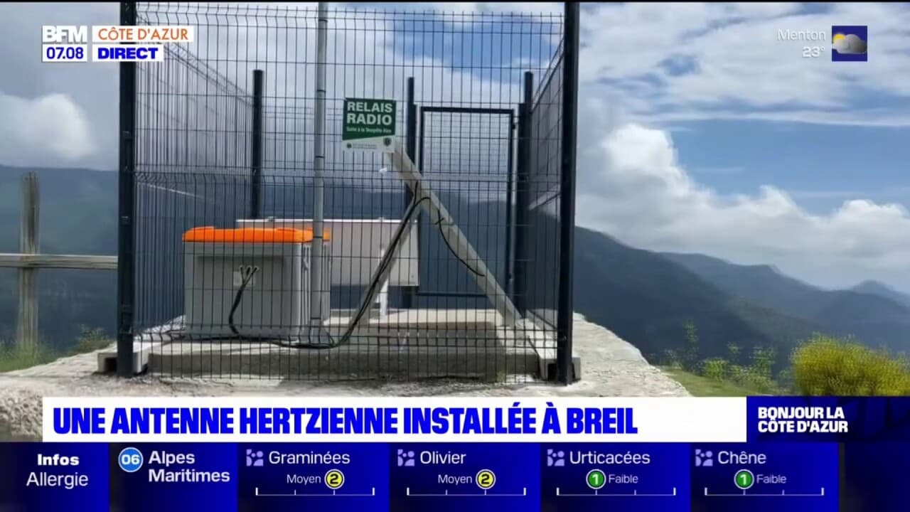 Alpes-Maritimes: Une Antenne Hertzienne Installée à Breil-sur-Roya