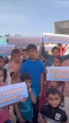 Une ONG américaine publie une vidéo d'enfants gazaouis remerciant les étudiants américains