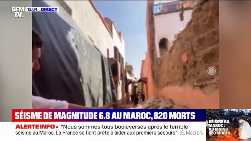 Séisme au Maroc: le tremblement de terre a éventré la vieille médina à Marrakech