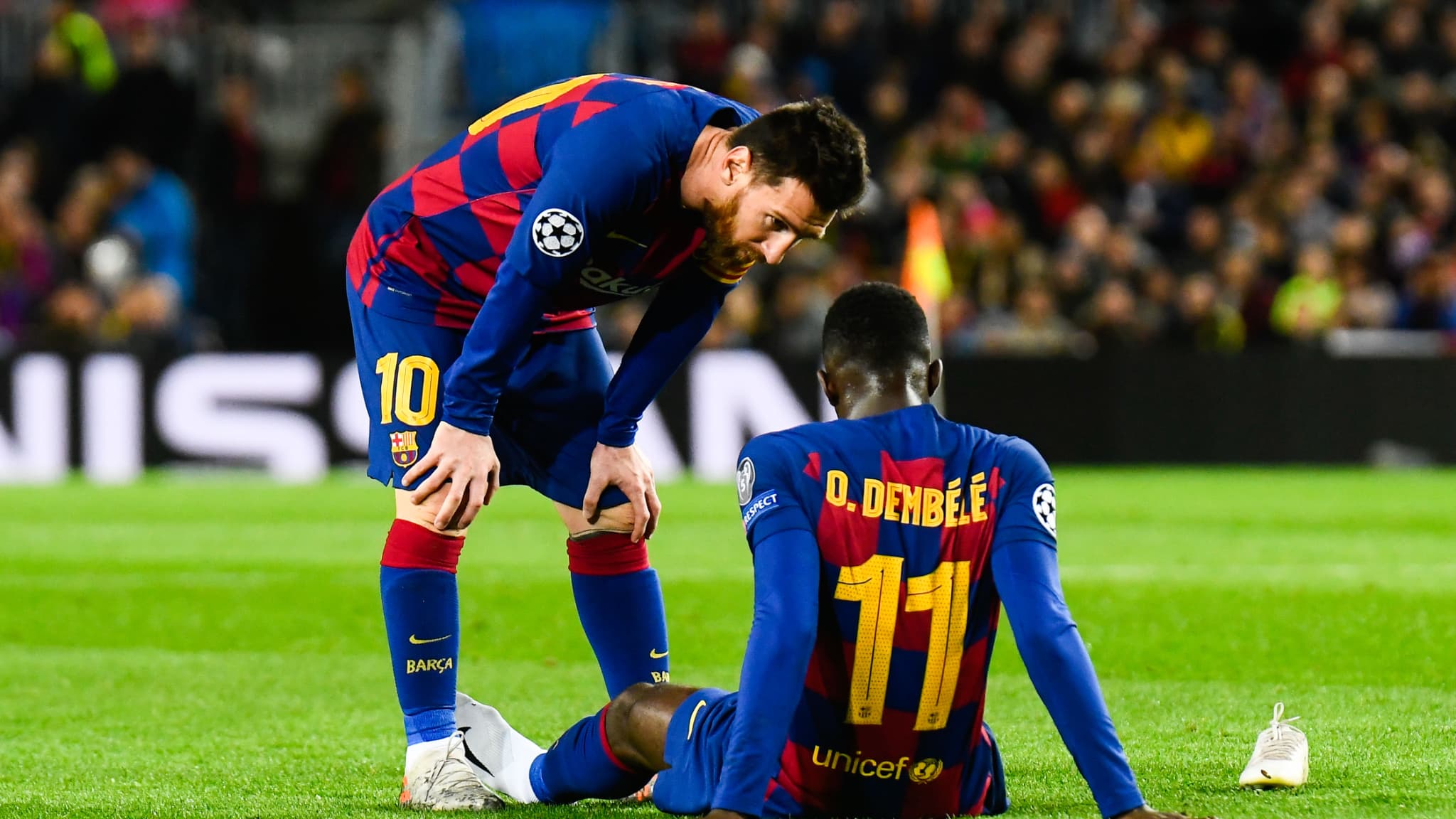 Ousmane Dembélé blessé Ousmane Dembélé blessé