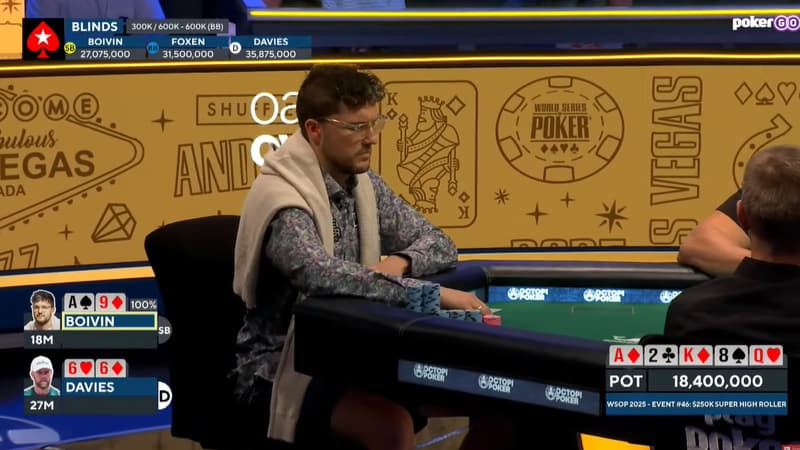 Thomas Boivin décrypte un coup clé qu'il a joué à 3 left du SHR 250.000 des derniers WSOP. 