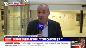 Pour Laurent Berger (CFDT), l'ouverture au dialogue du gouvernement est "un peu fort de café" 