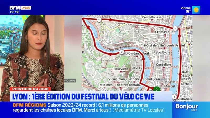 L'histoire du jour: la première édition du festival du vélo à Lyon