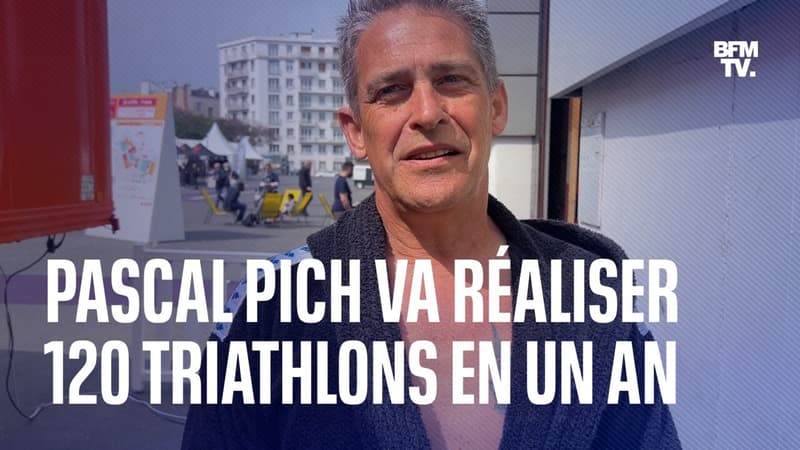 Pascal Pich s'est lancé dans un nouveau défi fou: réaliser 120 triathlons en un an