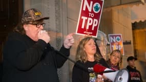 Le réalisateur américain Michael Moore le 16 Novembre 2015 à Washington