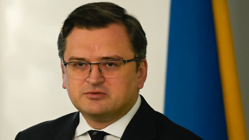 Le ministre des Affaires étrangères ukrainien Dmytro Kouleba, en Bulgarie, le 19 avril 2022