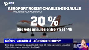 Grèves: pagaille à l'aéroport de Roissy-Charles de Gaulle avec 1 vol sur 5 supprimé