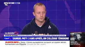 "Je vois un corps au sol et la personne debout me dit «il a insulté le prophète»": Charlie Jacquin, professeur d’EPS et ancien collègue de Samuel Paty, témoigne sur BFMTV