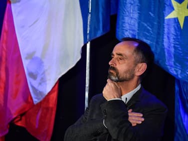 Robert Ménard à un meeting pour élections municipales à Sète, le 22 janvier 2020