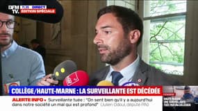 Julien Odoul (RN) appelle à "la responsabilisation des familles" après la mort d'une surveillante agressée au couteau par un collégien