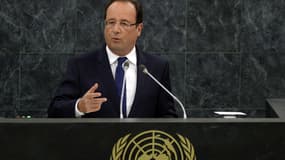 François Hollande à la tribune de l'ONU, le 24 septembre.