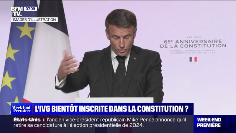 Emmanuel Macron va déposer un projet de loi pour inscrire l'IVG dans la Constitution