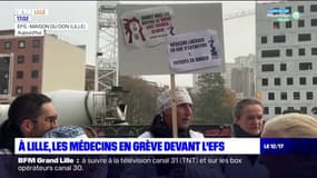 Lille: les médecins en grève, devant l'EFS