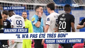 OM 2-2 Strasbourg : "Il n'a pas été très bon" Tudor tance l'arbitre sur le rouge de Balerdi
