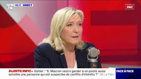 Marine Le Pen sur Adrien Quatennens: "Rester député et ne pas siéger, ça n'a ni queue, ni tête"