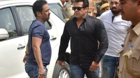 L'acteur Salman Khan le jeudi 5 avril 2018 à Jodhpur en Inde. 