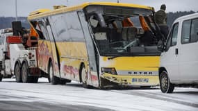 Un bus scolaire est sorti de la route le 10 janviers 2016 dansle Doubs, faisant deux victimes.